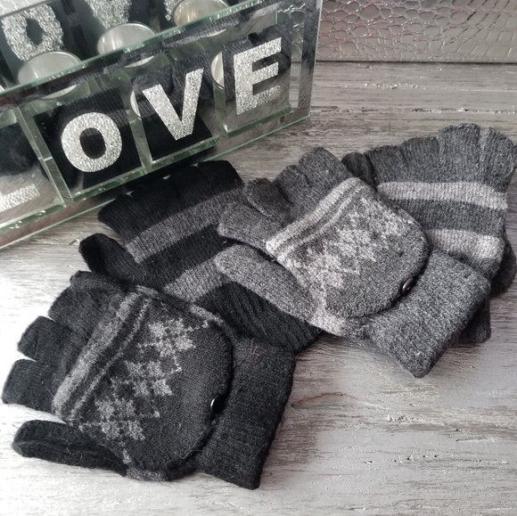 Winter fingerless Mittens Gloves - Picture 1 of 8